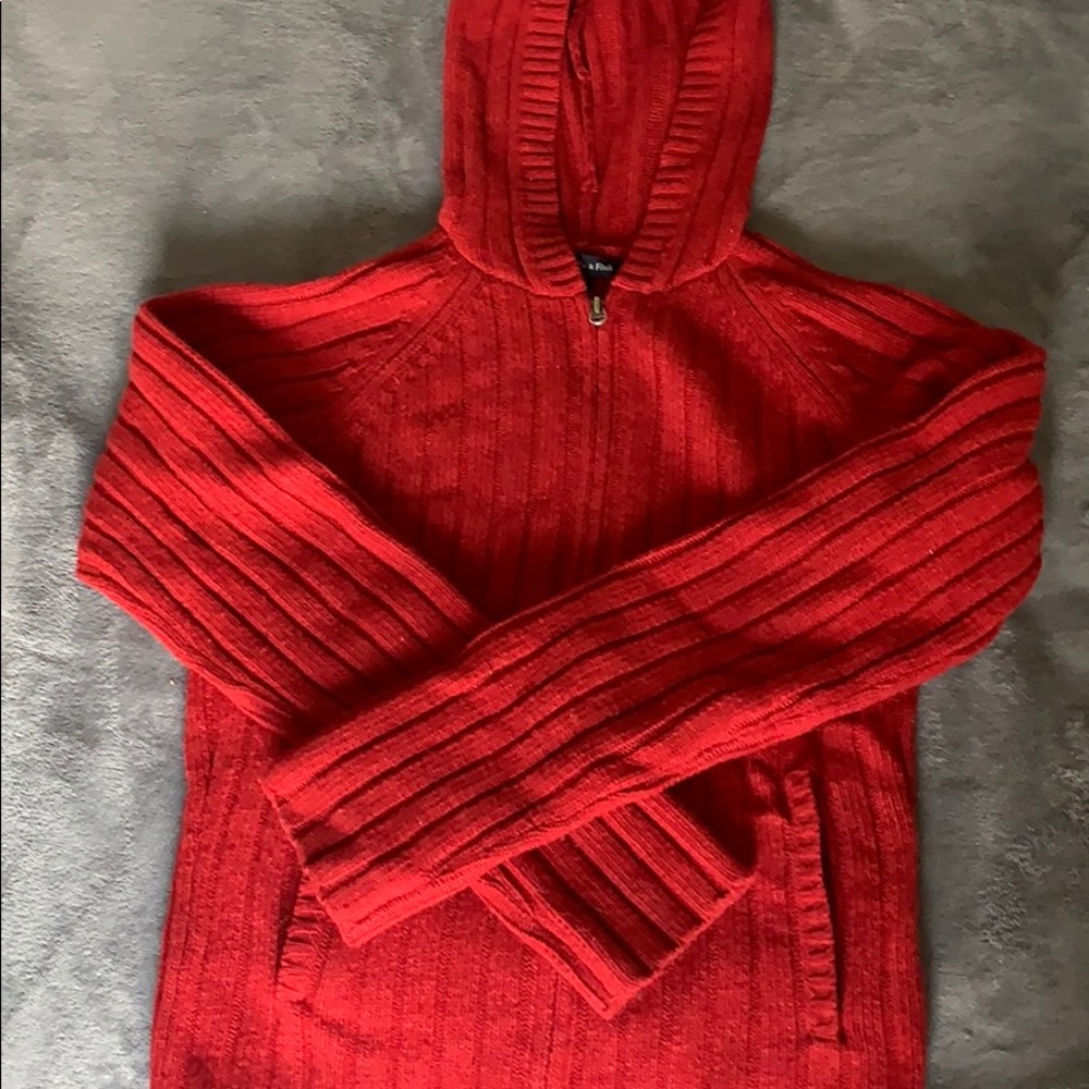 Abercrombie & Fitch Zip-Up Lambswool Sweater
